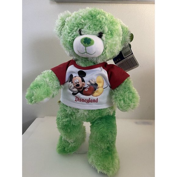 Build A Bear Limited Edition Beary‎ Lucky Clover Teddy Shamrock Green Plush New - Picture 1 of 16